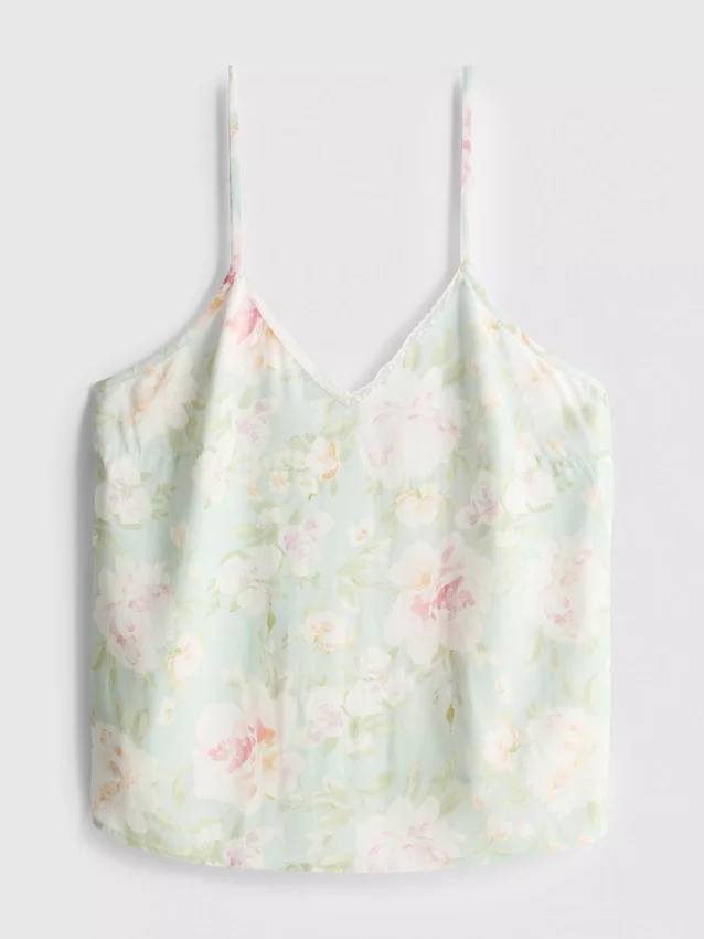 Pyjama-Top mit Blumenmuster