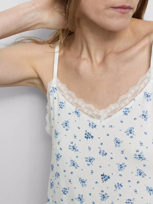 Pyjama-Top mit hohem Modalanteil