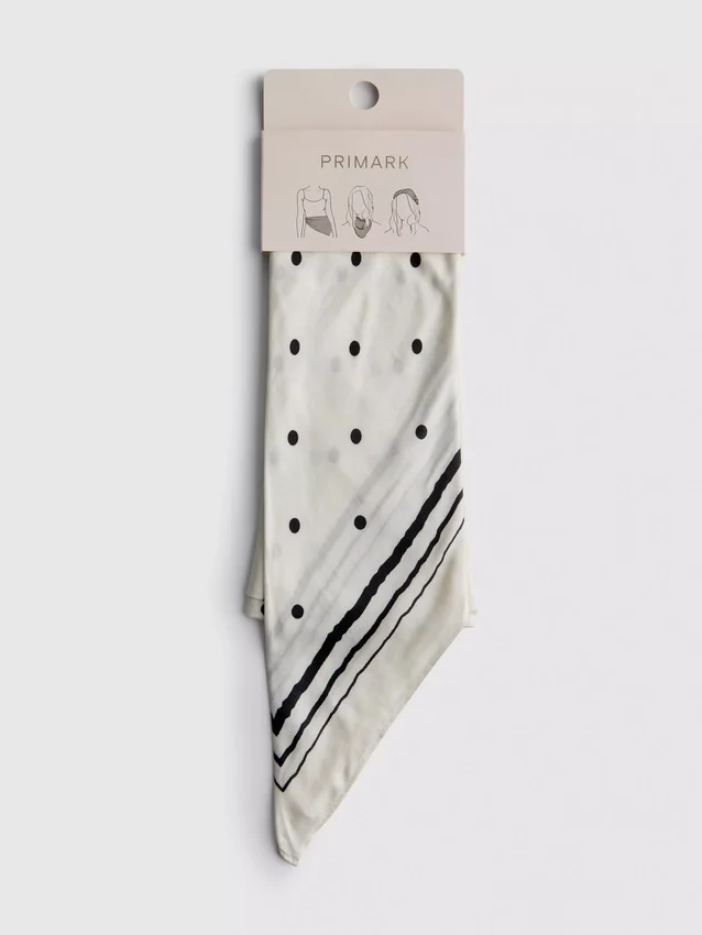Quadratischer Schal mit Polka-Dots