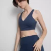 Racer-Active-Crop-Top mit V-Ausschnitt