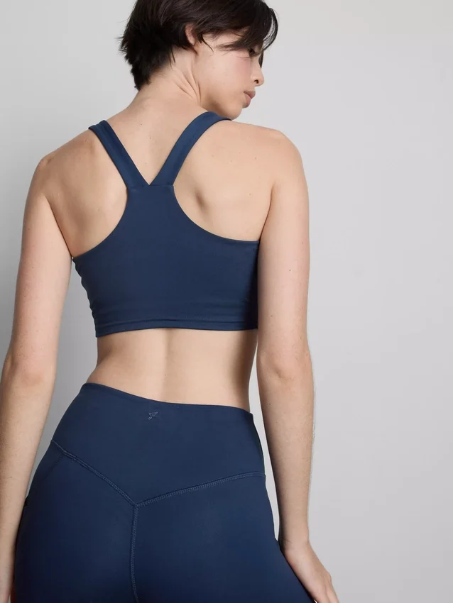 Racer-Active-Crop-Top mit V-Ausschnitt