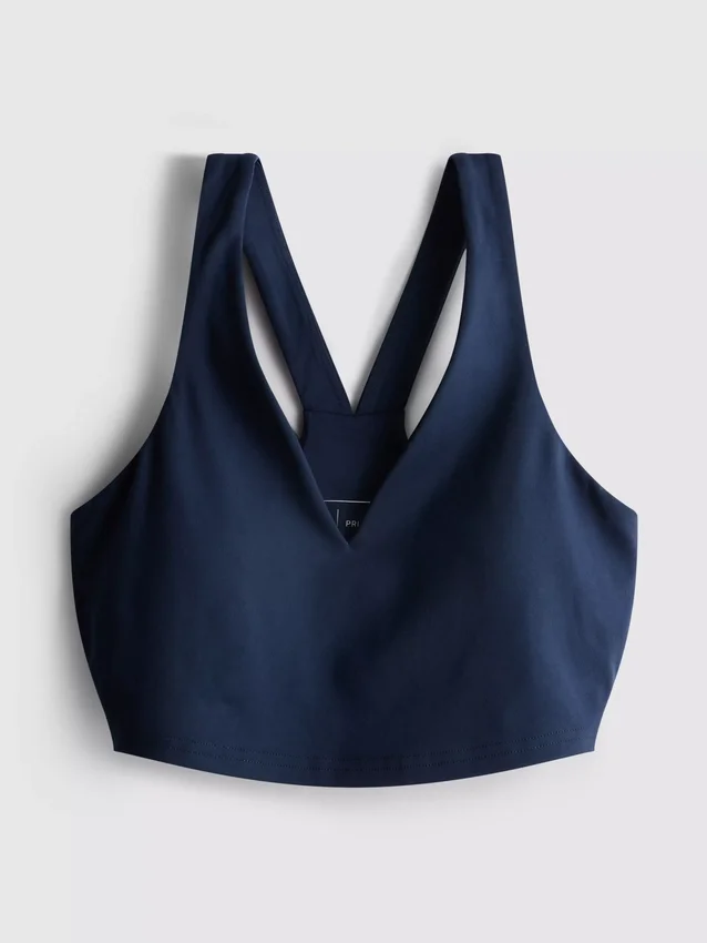 Racer-Active-Crop-Top mit V-Ausschnitt