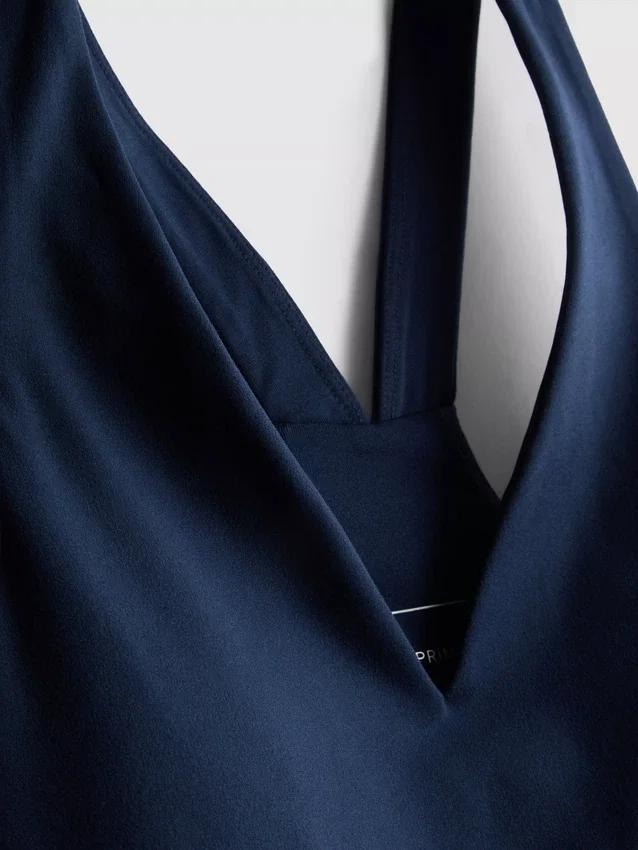 Racer-Active-Crop-Top mit V-Ausschnitt