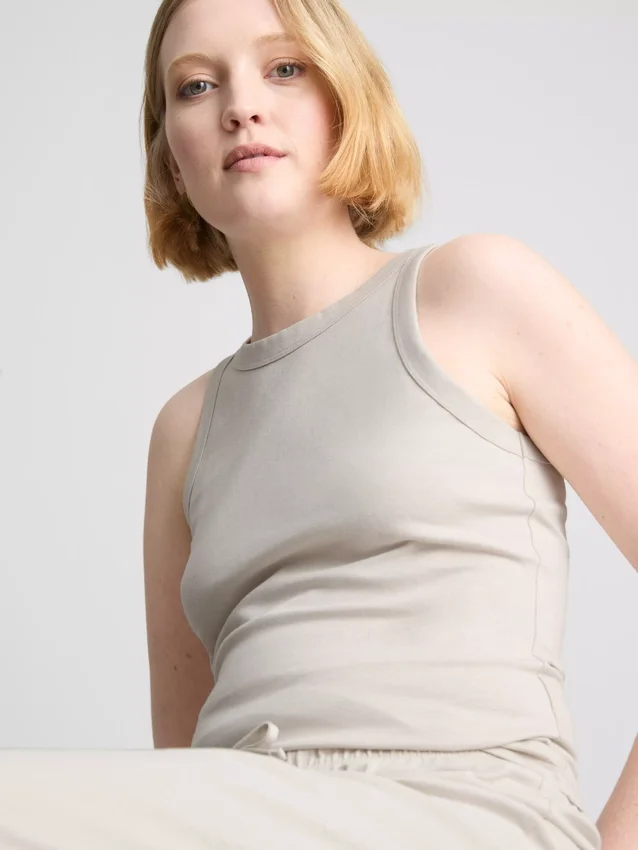 Racerback-Tanktop aus Baumwolle