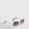 Randlose quadratische Diamanta-Sonnenbrille