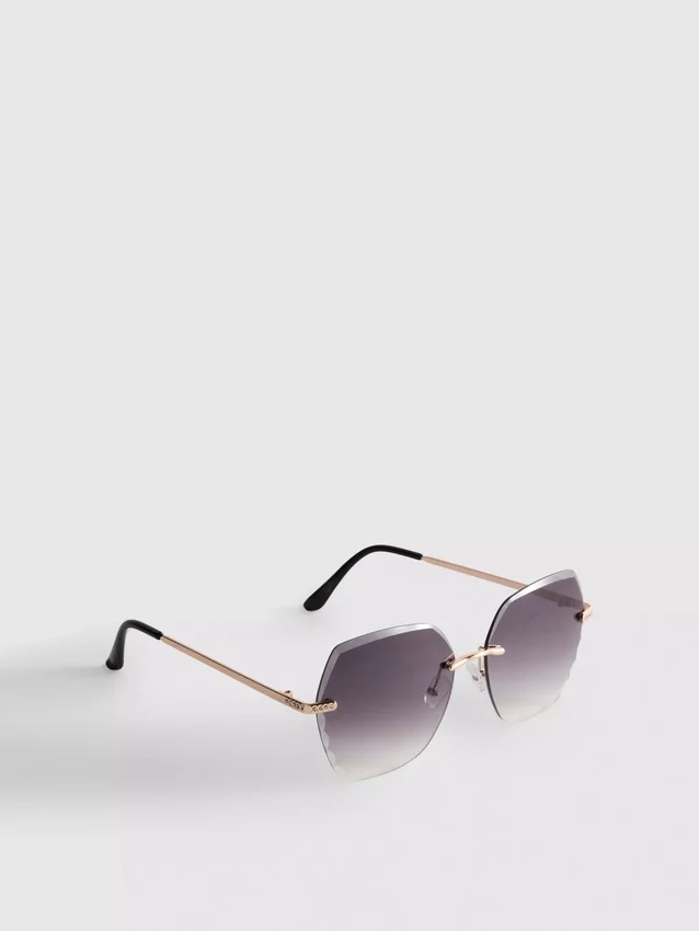 Randlose quadratische Diamanta-Sonnenbrille