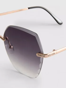 Randlose quadratische Diamanta-Sonnenbrille