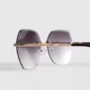 Randlose quadratische Diamanta-Sonnenbrille