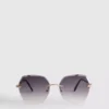 Randlose quadratische Diamanta-Sonnenbrille