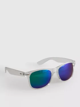 Rechteckige Spiegel-Sonnenbrille