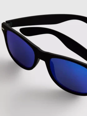 Rechteckige Spiegel-Sonnenbrille