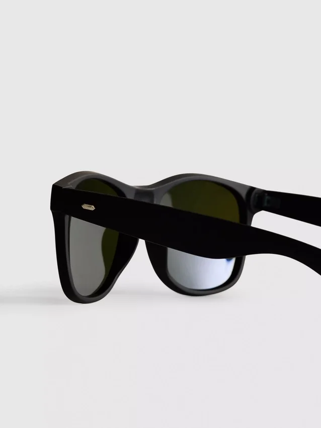 Rechteckige Spiegel-Sonnenbrille