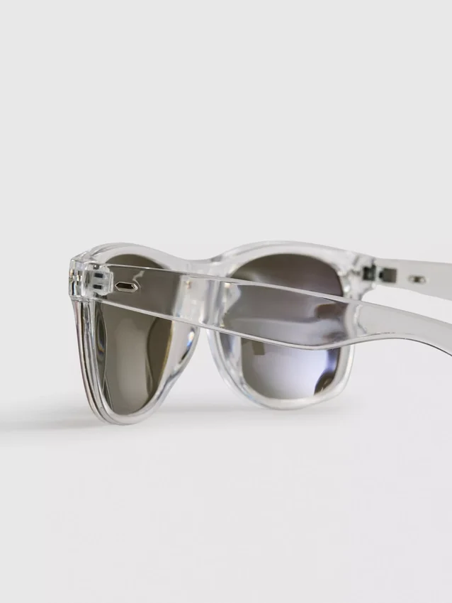 Rechteckige Spiegel-Sonnenbrille