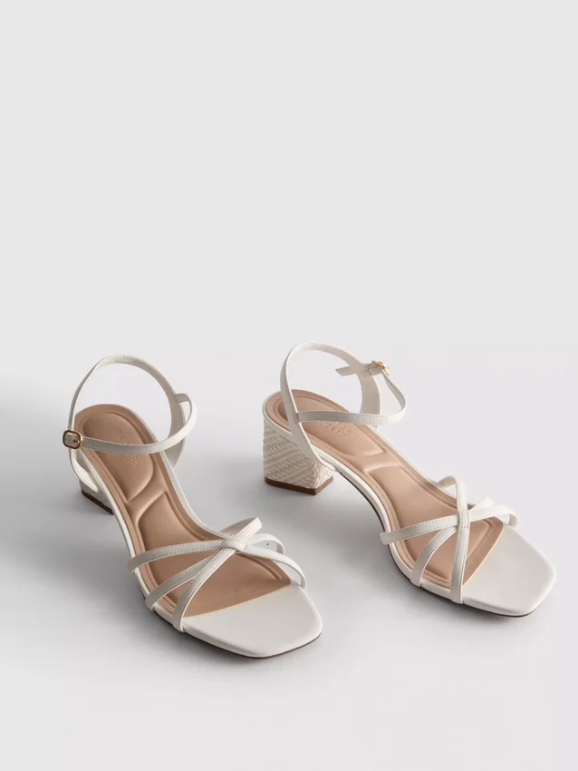 Riemchensandalen mit Blockabsatz