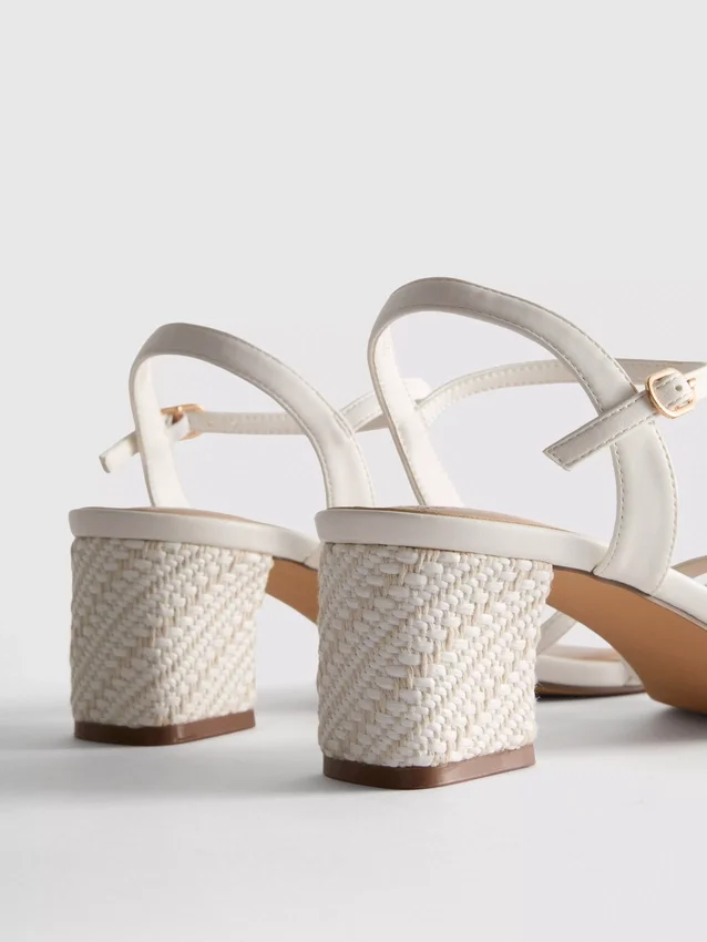 Riemchensandalen mit Blockabsatz