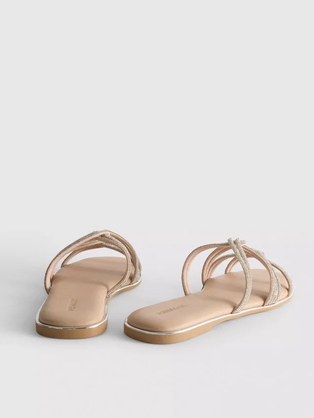 Riemchensandalen mit Strasssteinen