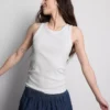 Ripp-Tanktop mit Racerback aus baumwollreichem Material