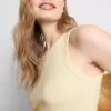 Ripp-Tanktop mit Racerback aus baumwollreichem Material