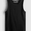 Ripp-Tanktop mit Racerback aus baumwollreichem Material