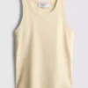 Ripp-Tanktop mit Racerback aus baumwollreichem Material