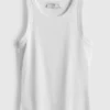 Ripp-Tanktop mit Racerback aus baumwollreichem Material