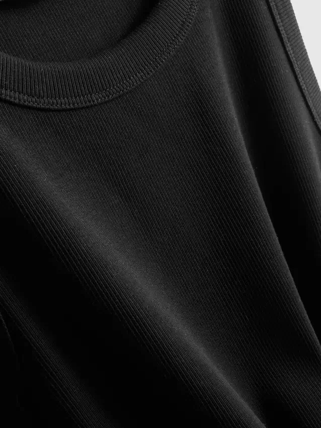 Ripp-Tanktop mit Racerback aus baumwollreichem Material
