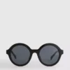 Runde getönte Sonnenbrille