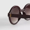 Runde getönte Sonnenbrille