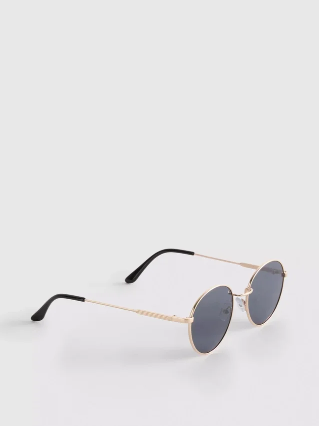 Runde Sonnenbrille aus Metall