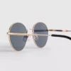 Runde Sonnenbrille aus Metall