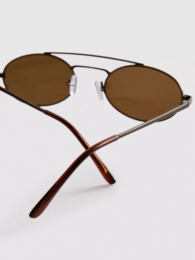 Runde Sonnenbrille aus Metall