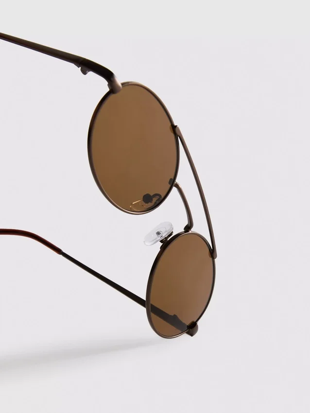 Runde Sonnenbrille aus Metall