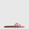 Sandalen aus Kunstleder mit geflochtenem Design