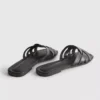 Sandalen aus Kunstleder mit geflochtenem Design
