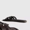 Sandalen aus Kunstleder mit geflochtenem Design