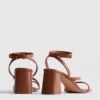 Sandalen mit Blockabsatz in breiter Passform