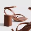Sandalen mit Blockabsatz in breiter Passform