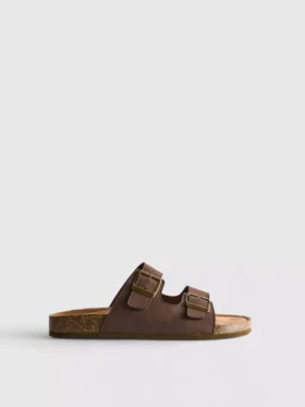 Sandalen mit doppeltem Schnallenriemen
