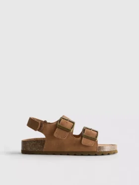 Sandalen mit doppeltem Schnallenriemen