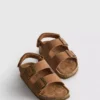 Sandalen mit doppeltem Schnallenriemen