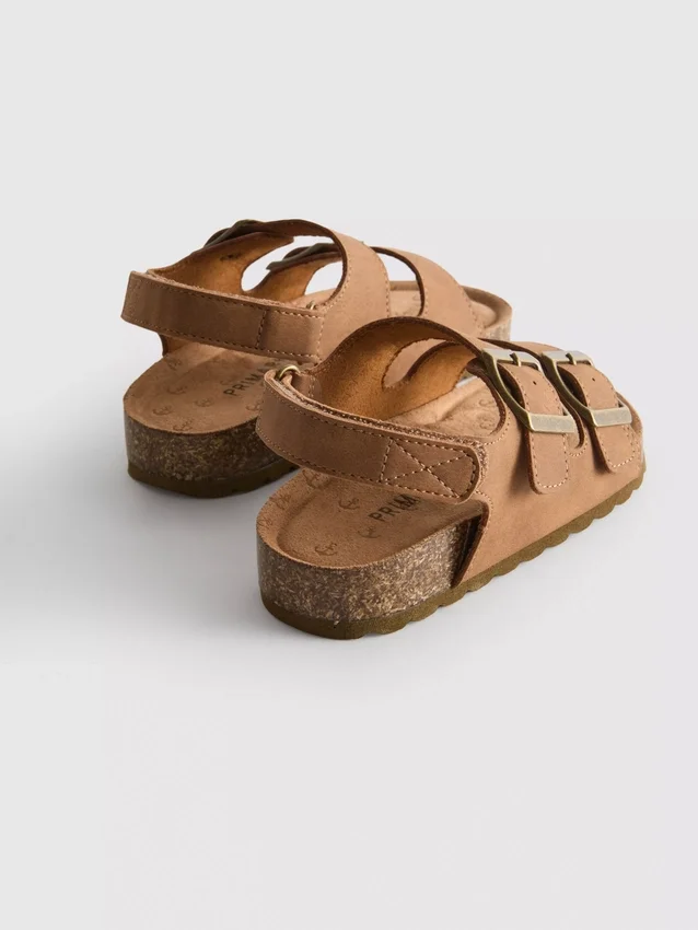 Sandalen mit doppeltem Schnallenriemen