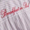 Schlafanzug-Hemd aus Baumwolle «Breakfast in Bed»