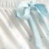 Schlafanzug mit bedrucktem Satin-Cami-Top und Schleife