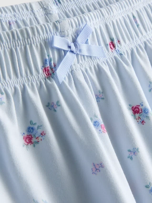 Schlafanzug mit bedrucktem Top und Shorts