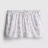 Schlafanzug-Shorts aus Dobby-Baumwolle mit Blumenmuster