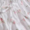 Schlafanzug-Shorts aus Dobby-Baumwolle mit Blumenmuster
