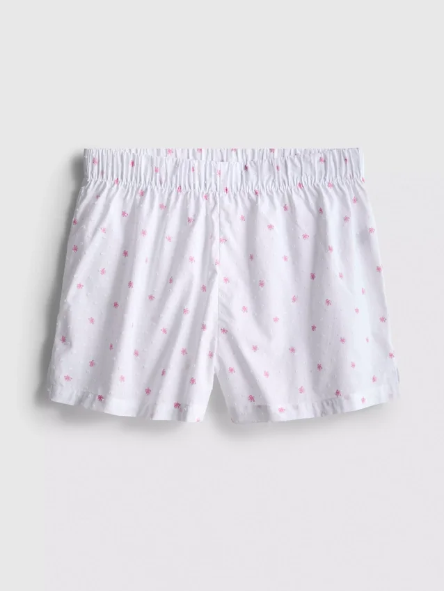 Schlafanzug-Shorts aus gewebter Baumwolle