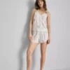 Schlafanzug-Shorts mit Blumenmuster