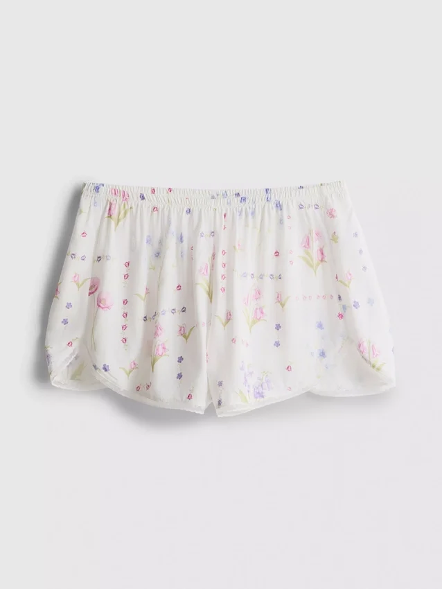 Schlafanzug-Shorts mit Blumenmuster