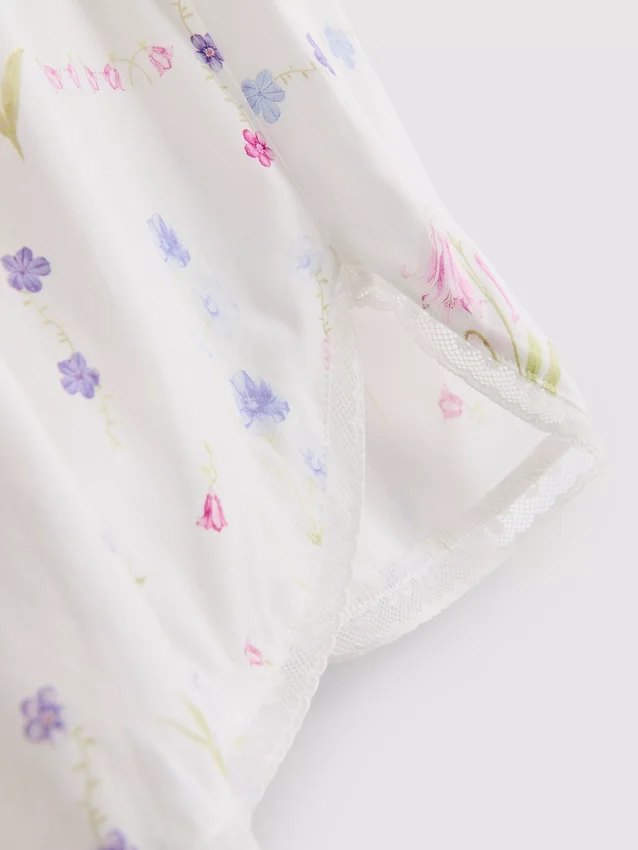 Schlafanzug-Shorts mit Blumenmuster